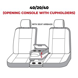 Ford F150 Seat Cover - Front - Covercraft - Carhartt Super Dux SeatSaver - Gravel - `19-`20