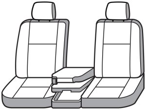 Ford F150 Seat Cover - Front - Covercraft - Carhartt Super Dux SeatSaver - Gravel - `21-`25