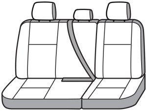 Toyota Tacoma Seat Cover - Second Row - Covercraft - Carhartt Super Dux SeatSaver - Gravel - `16-`23