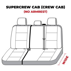 Ford F450 Seat Covers - Second Row - Covercraft - Carhartt Super Dux SeatSaver - Gravel - `19-`25