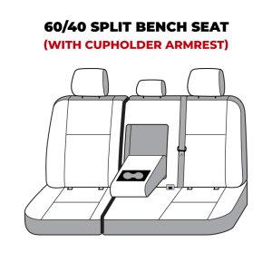 Toyota Tundra Seat Cover - Second Row - Covercraft - Carhartt Super Dux - Gravel - `22-`25