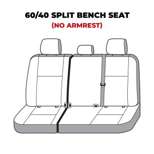 Toyota Tundra Seat Cover - Second Row - Covercraft - Carhartt Super Dux SeatSaver - Gravel - `22-`25