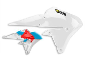 Yamaha WR250F Radiator Shroud - Cycra - Powerflow - White - `15-`19