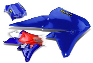 Yamaha WR250F Radiator Shroud - Cycra - Powerflow - Blue - `15-`19
