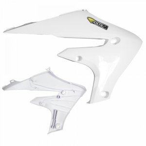 Yamaha WR250F Radiator Shroud - Cycra - Powerflow - White - `20-`27