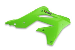 Kawasaki KX250F Radiator Shroud - Cycra - Powerflow - Green - `13-`16
