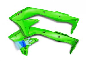 Kawasaki KX450F Radiator Shroud - Cycra - Powerflow - Green - `16-`18