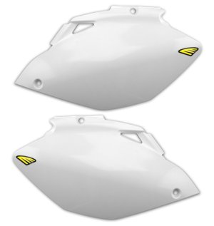 Yamaha YZ450F Side Panels - Cycra - Injection Molded - White - `06-`09