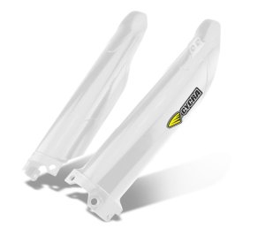 Kawasaki KX450X Fork Covers - Cycra - White - `21-`27