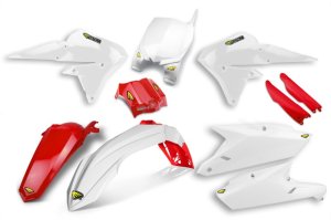 Yamaha YZ250F Body Kit - Cycra - Powerflow - White/Red - `14-`18