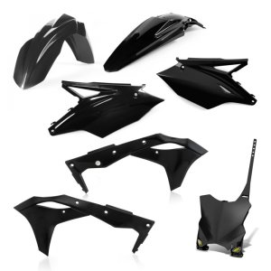 Kawasaki KX250F Body Kit - Cycra - 5-Piece Replica - Black - `17-`20