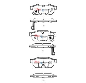 Acura Integra Brake Pads - Rear - DBA - SSEV Street Series - `90-`01 Acura Integra Brake Pads - Rear - DBA - SSEV Street Series - `90-`01