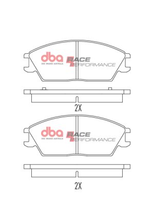Hyundai Accent Brake Pads - Front - DBA - Race Performance - `94-`10