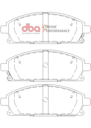 Nissan Pathfinder Brake Pads - Front - DBA - XP650 - `96-`04 Nissan Pathfinder Brake Pads - Front - DBA - XP650 - `96-`04