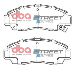 Honda Odyssey Brake Pads - Front - DBA - Street Series - `00-`13