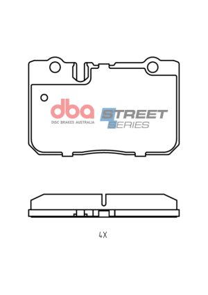 Ford F-250 Brake Pads - Front - DBA - Street Series - `97-`00