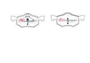 Ford Escape Brake Pads - Front - DBA - Street Series - `01-`07