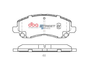 Chrysler 200 Brake Pads - Front - DBA - Street Series - `11-`14