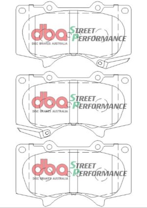 Toyota FJ Cruiser Brake Pads - Front - DBA - Street Performance - `11-`16 Toyota FJ Cruiser Brake Pads - Front - DBA - Street Performance - `11-`16