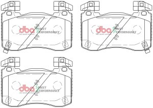 Kia Stinger Brake Pads - Front - DBA - SP Performance - `18-`27