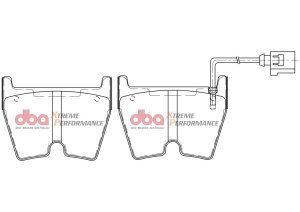 Audi R8 Brake Pads - Front - DBA - XP Performance - `08-`19 Audi R8 Brake Pads - Front - DBA - XP Performance - `08-`19