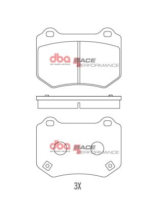 Subaru WRX STI Brake Pads - Rear - DBA - Race Performance - `18-`21