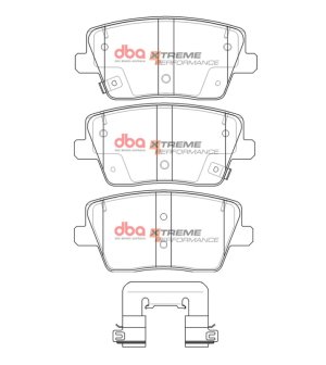 Hyundai Veloster Brake Pads - Rear - DBA - XP Performance - `22-`23