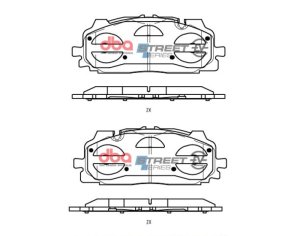Audi A8 Quattro Brake Pads - Front - DBA - Street Series EV - `19-`21 Audi A8 Quattro Brake Pads - Front - DBA - Street Series EV - `19-`21