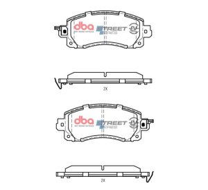 Subaru Forester Brake Pads - Front - DBA - SSEV Street Series - `19-`22