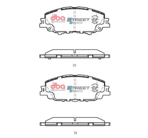 Toyota Corolla Hatchback Brake Pads - Front - DBA - Street Series EV - `19-`22