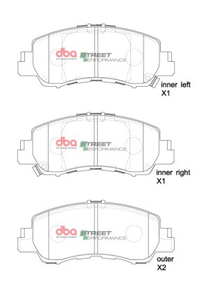 Mitsubishi Eclipse Cross Brake Pads - Front - DBA - SP Performance - `17-`27