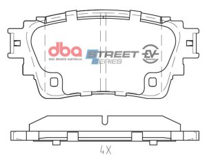 Mitsubishi Eclipse Cross Brake Pads - Rear - DBA - Street Series - `18-`22