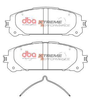 Toyota Highlander Brake Pads - Front - DBA - Xtreme Performance - `20-`22 Toyota Highlander Brake Pads - Front - DBA - Xtreme Performance - `20-`22