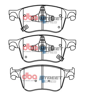 Honda Accord Brake Pads - Front - DBA - Street Series - `17-`27