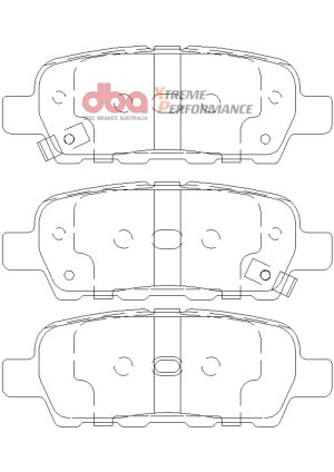 Nissan Sentra Brake Pads - Rear - DBA - XP650 - `07-`13