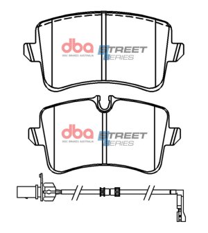 Audi A8 Brake Pads - Rear - DBA - Street Series - `10-`17 Audi A8 Brake Pads - Rear - DBA - Street Series - `10-`17