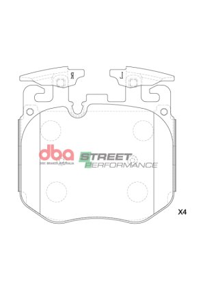 BMW X5 M50i Brake Pads - Front - DBA - Street Performance - `19-`22
