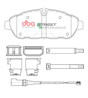 Ford Transit-150 Brake Pads - Front - DBA - SP Performance - `20-`22 Ford Transit-150 Brake Pads - Front - DBA - SP Performance - `20-`22