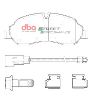 Ford Transit-150 Brake Pads - Front - DBA - Street Performance - `15-`19