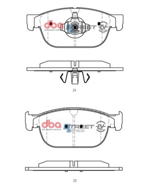 Volvo C40 Brake Pads - Front - DBA - Street Series - `22-`23