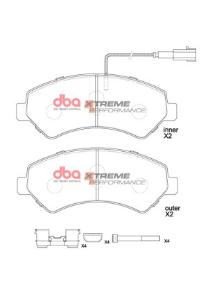 Ram ProMaster 1500 Brake Pads - Front - DBA - XP Performance - `14-`23