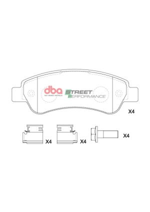 Ram ProMaster 1500 Brake Pads - Rear - DBA - SP Performance - `14-`23