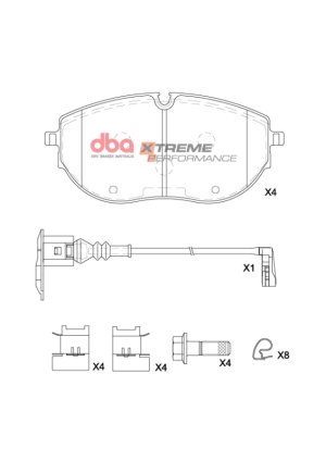 Volkswagen Multivan Brake Pads - Front - DBA - Xtreme Performance - `21-`27