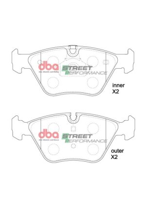 BMW 330Ci Brake Pads - Front - DBA - Street Performance - `01-`06 BMW 330Ci Brake Pads - Front - DBA - Street Performance - `01-`06