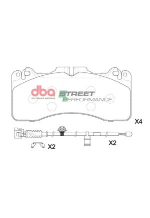 Lexus GS F Brake Pads - Front - DBA - SP Performance - `16-`20