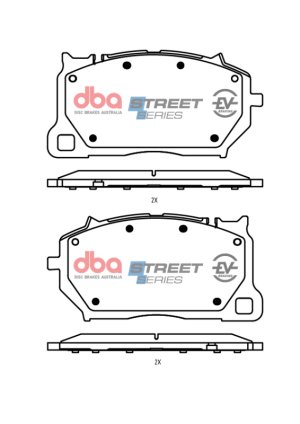 Porsche Cayenne Brake Pads - Front - DBA - Street Series - `18-`27