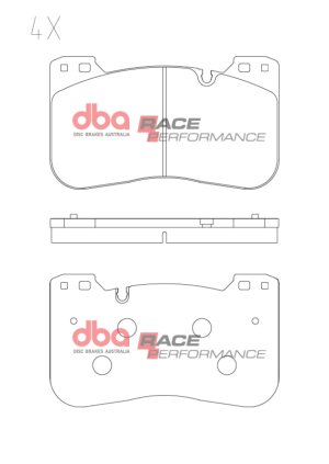 BMW M4 Brake Pads - Front - DBA - Race Performance - `20-`27 BMW M4 Brake Pads - Front - DBA - Race Performance - `20-`27