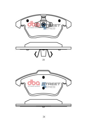 Scion FR-S Brake Pads - Front - DBA - Street Series - `13-`24
