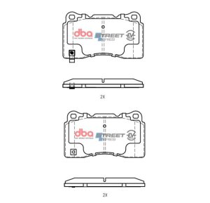 Acura TL Brake Pads - Front - DBA - Street Series EV - `04-`08 Acura TL Brake Pads - Front - DBA - Street Series EV - `04-`08