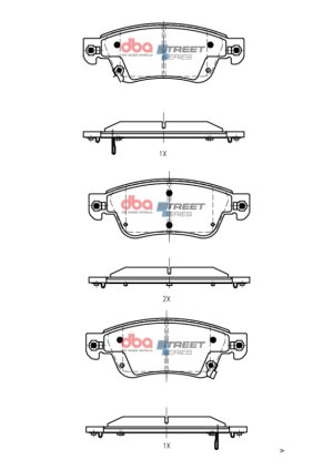 Infiniti G37 Brake Pads - Front - DBA - Street Series - `09-`13